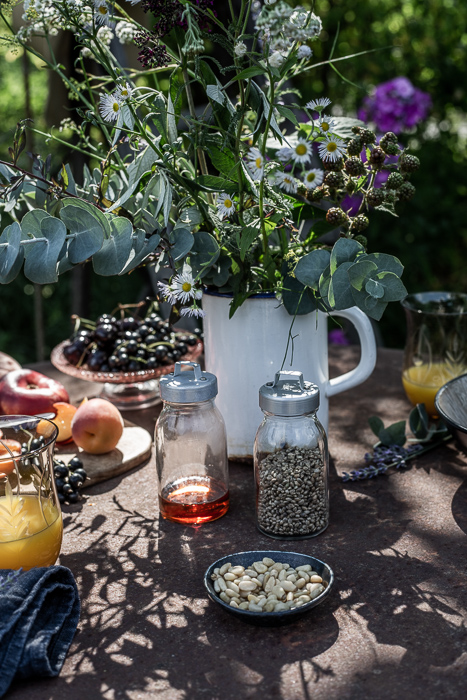 garden, breakfast, summer, vintage