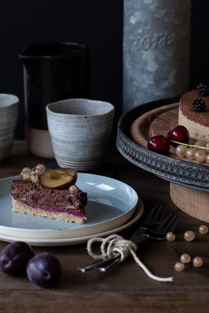 Mousse au chocolat, cake, aquafaba, vegan