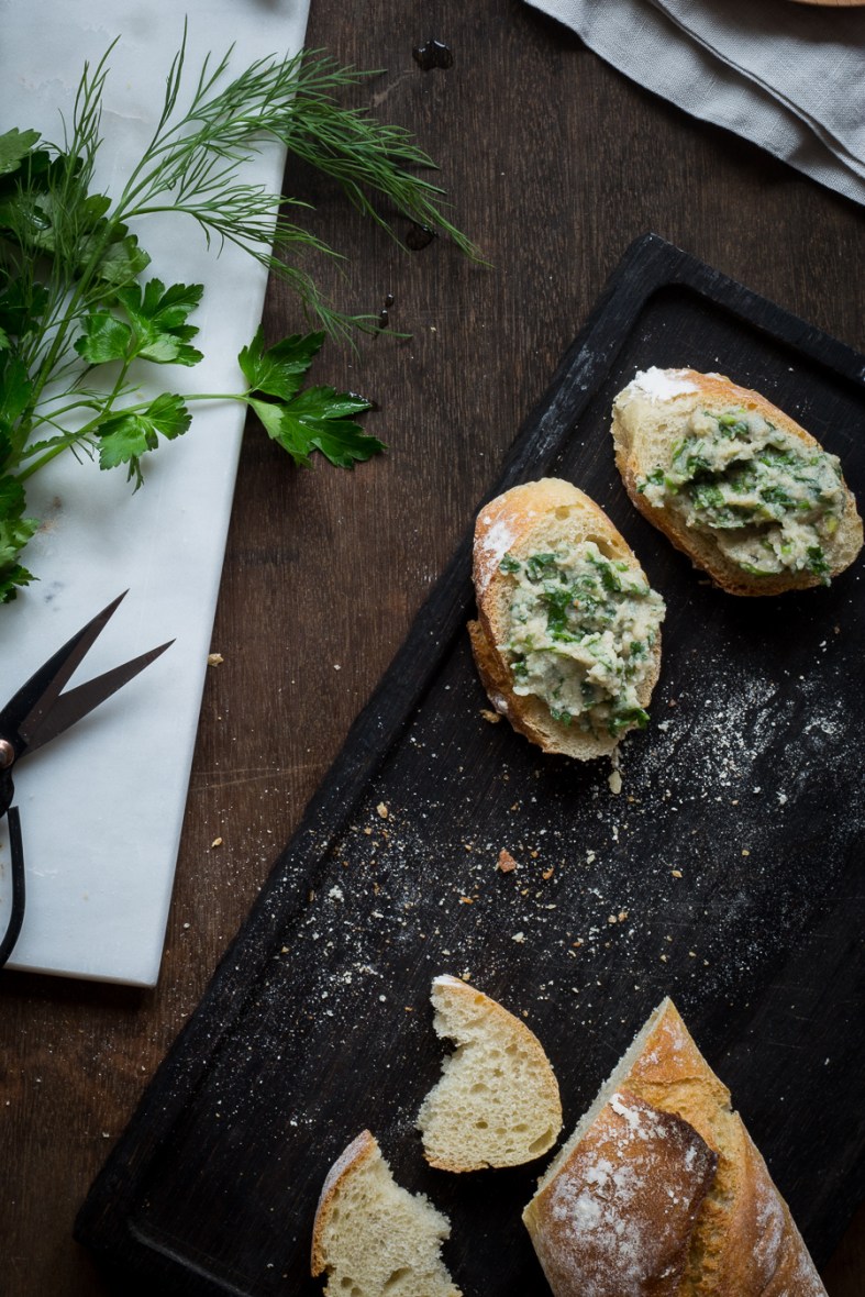 herbs, butter, vegan, gruenkern