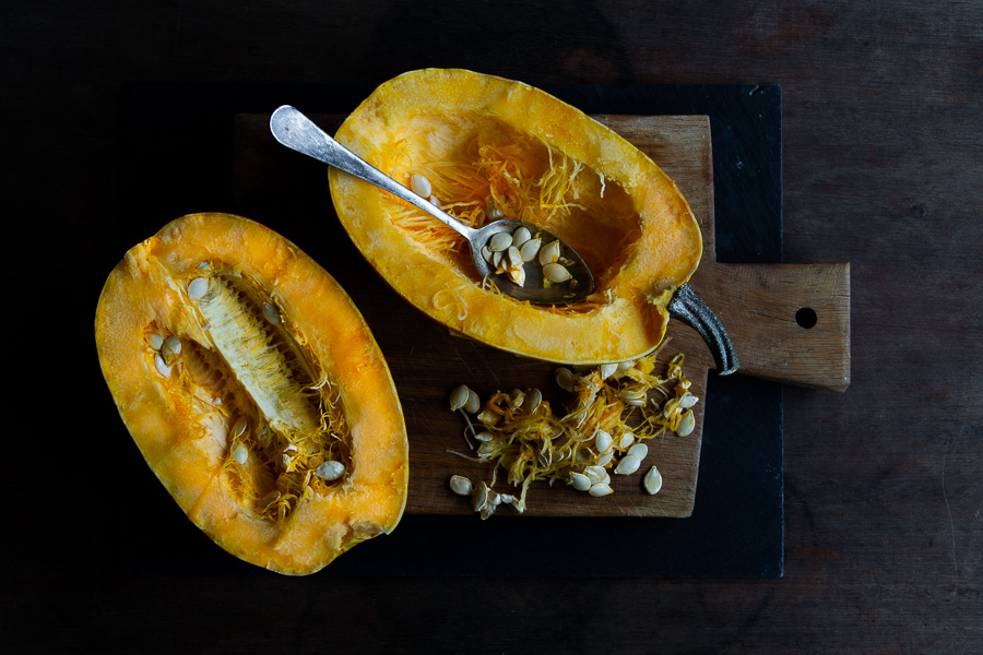 spaghetti squash, spaghettikuerbis